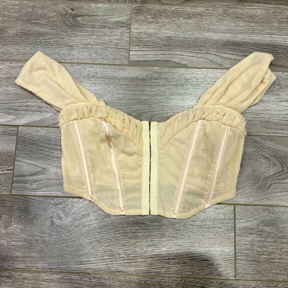 Fashion nova - Kathryn Off Shoulder Corset Top - Cream - Picture 5 of 5